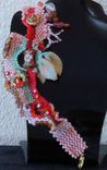 Freeform Peyote Beaded Bracelet 4 small