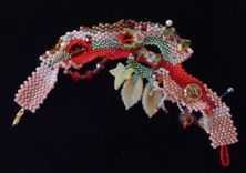 Freeform Peyote Beaded Bracelet 6 small