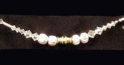 Beaded Crystal Necklace And Earrings; Blue, Crimson, And Lilac Swarovski Crystals. 3 small