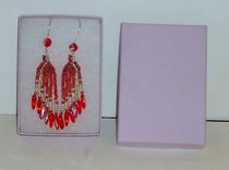 Beaded Earrings, Fine Jewelry, Dangling Beaded Earrings With Fine Silver Earwire 2 small
