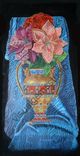 Still Life Floral Painting: Original, Acrylic On Canvas, Decorative Flowers In An Egyptian Urn 1 small