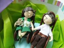 Couple Character Sculpture 3 small