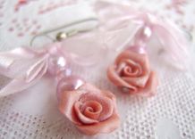 Mother's Day Bracelet And Earrings Combo- Hand-Crafted In Polymer Clay 4 small