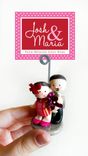 Custom Miniature Couple Picture Holder - Super Cute Miniature 2 small