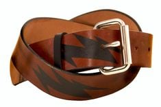 Lightning Bolt Leather Belt 4 small