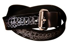 Vertebrae Leather Belt 2 small