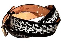 Vertebrae Leather Belt 1 small