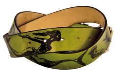 Leather Belt- Mermaids And Sea Creatures 1 small