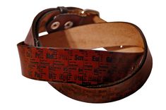 Periodic Table Of Elements Leather Belt 3 small