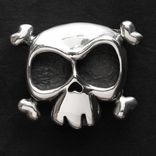 Louie Skull Belt Buckle In Sterling Silver 1 small