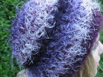 Fuzzy Beanie, Purple, Fun Fur, Washable, Soft 1 small