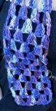 Purple Scarf, Crochet, Baby Alpaca, Soft 1 small
