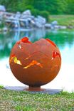 Alpenglow Mountain Sunset Fire Bowl - 37 Inches 3 small