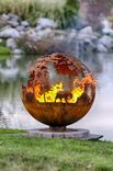 Custom Up North Fire Pit Sphere - 37 Inches 2 small
