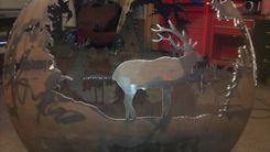 Custom Up North Fire Pit Sphere - 37 Inches 8 small