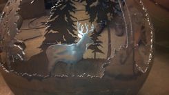 Custom Up North Fire Pit Sphere - 37 Inches 7 small