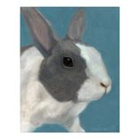 Original Oil Rabbit Art - Bunny Rabbit Painting - Nursery Room Art - Bunny Art - Original Animal Art 2 small
