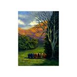 Original Cow Landscape Painting In Oil 18 X 24 - 10% Benefits Animal Charities 2 small