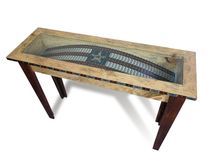 Incredible Console Table Featuring Original Razor Blade Art 1 small