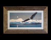 Wow!!! Unique Razor Blade Art. Bold Americana. 1 small