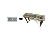 Incredible Console Table Featuring Original Razor Blade Art 2 small