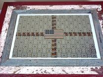 Razor Blade Art And Reclaimed Wood Coffee Table 2 small