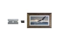 Wow!!! Unique Razor Blade Art. Bold Americana. 2 small