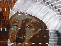 Razor Bade Art Portrait Of Indian Chief 2 small