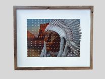 Razor Bade Art Portrait Of Indian Chief 1 small