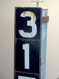 Handmade Lamp Featuring Railroad Marker Sign Vintage 5 small