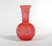 Red Glass Vase Handblown Bud Vase 1 small