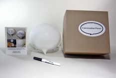 Dog Glass Cartoon Word Balloon Blown Glass 4 small