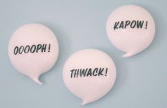 Glass Comic Strip Word Balloons 3 small