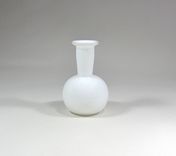 White Glass Vase - Bud Vase - Handblown 2 small
