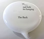 Jewish Oy Glass Word Balloon Oy- Conversation Pieces(Tm) Wall Hanging 5 small