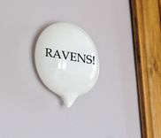 Ravens Superbowl Glass Wall Word Balloon 1 small