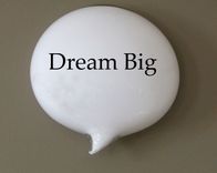 Inspirational Glass Word Balloon Dream Big Conversation Pieces 1 small