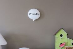 Inspirational Glass Word Balloon Dream Big Conversation Pieces 2 small