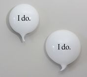 Wedding Glass Word Balloons Conversation Pieces Wall Pieces I Do I Do 1 small