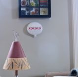 Love Blown Glass Word Balloon Xoxoxo Wall Piece 1 small