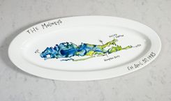 Map Ceramic Serving Platter With Locations 2 small