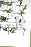 Georgia O'Keefe Illustrated Quote : Take Time To Look 2 small