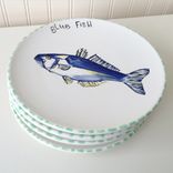 Sealife Salad Plate Set Of 5 Round Dishes 1 small