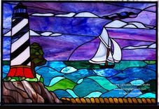 Stained Glass Ocean Scene 1 small