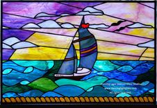 Stained Glass Ocean Scene 2 small