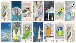 Owl Prints - And Many More To Pick - 3 Posters 40 Dollars - Owl, Bear, Fox, Whale, Mountains 4 small