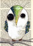 Owl Art - Sale - Oops- Owl Prints: -4x6 Size- 4 Prints Of A Variety Of Owls In Many Colors 3 small