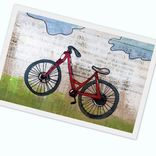Bike Print- Red Bike Is Red - Fixie Bike - Beach Cruiser - 4x6 Print 2 small
