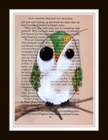 Owl Art Prints - Set Of 5 Owl Are Prints In 5x7 Size 4 small