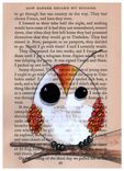 Owl Art Prints - Set Of 5 Owl Are Prints In 5x7 Size 5 small